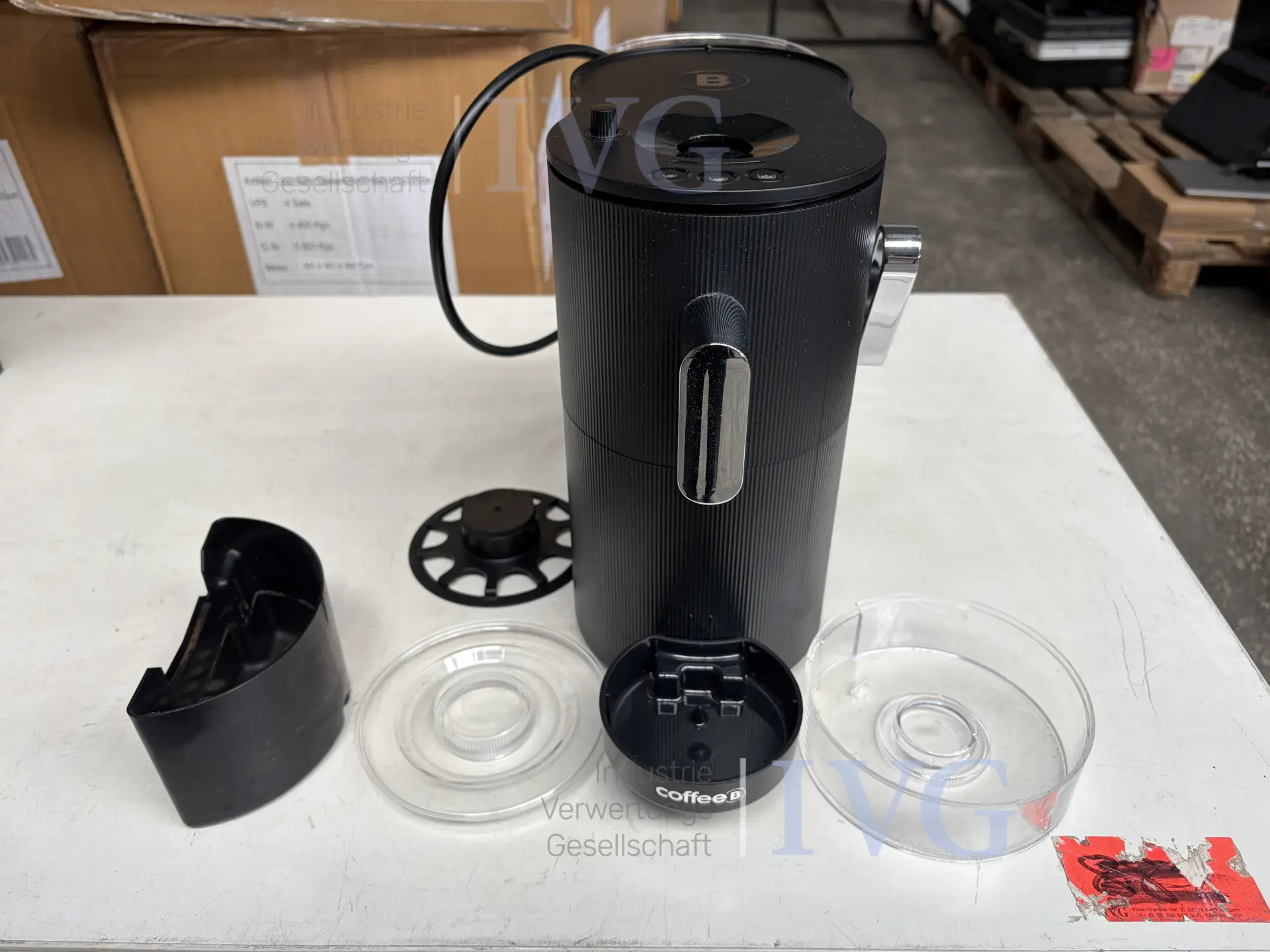 Kaffeepadmaschine (schwarz)